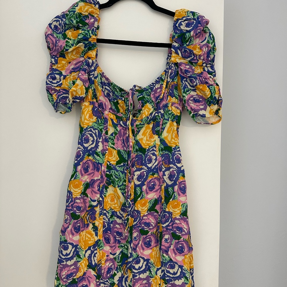 Zara Colorful Floral Mini Dress
